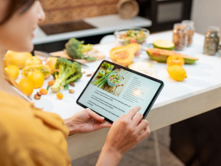 Healthy Semaglutide Meal Guide on IPad